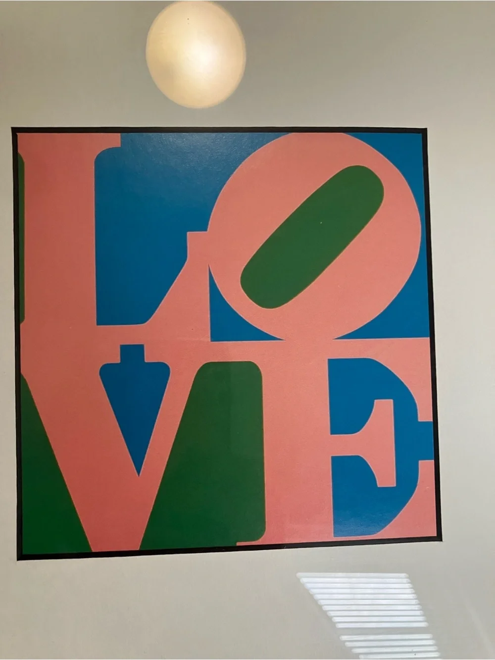 NWT Graphic Wall Art Print of Robert Indianas LOVE